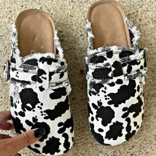 Women's Vintage Clogs Striped/Black/Beige/Leopard/Cows/Army - My Store