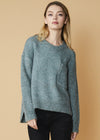 Women's Crewneck Pocket Front Sweater in Fall Sage - My Store