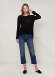 Women's Wrap Hem Sweater In Black - My Store