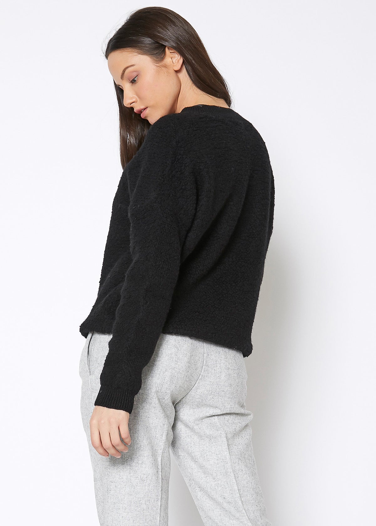 Rag Wool Knit Crew Neck Sweater - My Store