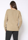 Women's Eyelet Cutout Hi Lo Sweater - My Store