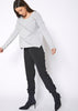 Women's Eyelet Cutout Hi Lo Sweater - My Store