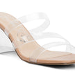 Chartz Multiple Straps Clear Heel Sandals - My Store