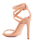 Sherri High Heeled Faux Suede Sandals - My Store