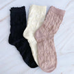 Heart Embossed Socks Set Of 3 - My Store