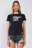 Men & Women Fiorucci x Fun Black Printed Logo T-Shirt