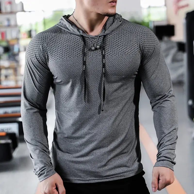 Mens Fitness Tracksuit Running Sport Hoodie - My Store