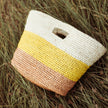 Sayan Raffia Tote Bag, in Yellow & Beige - My Store