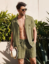 Summer Cotton Linen Beach men swim set - Sexikinis Swim - My Store