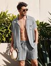 Summer Cotton Linen Beach men swim set - Sexikinis Swim - My Store