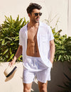 Summer Cotton Linen Beach men swim set - Sexikinis Swim - My Store