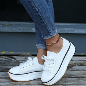 Summer Woman Vulcanize Shoes Knitted Breathable Sneakers - My Store