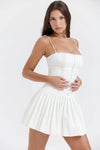 White Pleated Dress - My Store