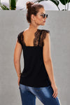 Spaghetti Strap Black One More Night Lace Cami Tank - My Store