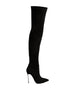 Jaynetts Stretch Suede Micro High Knee Boots - My Store