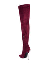 Jaynetts Stretch Suede Micro High Knee Boots - My Store