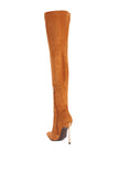 Jaynetts Stretch Suede Micro High Knee Boots - My Store