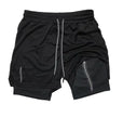 Print 2 in 1 Running Shorts for Men Gym