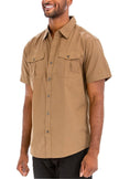 TWO POCKET BUTTON DOWN SHIRT (TIMBER) - My Store