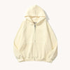 Plain Zip-Up Hoodie - My Store