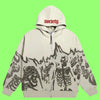 Striking Vintage Skull Hoodie - My Store