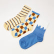 Trendy Pattern Trio Socks Set - My Store