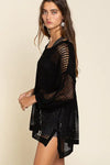 Oversized Fit See-through Pullover Cover Up - My Store