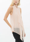 100% Silk Drape Blouse Top - My Store