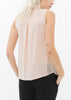 Women's Sleeveless 100% Silk Button Shirt - My Store