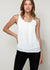 Embellished Accent Sleeveless Top In Ivory - My Store