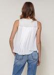 Women's Sleeveless Tweed Blouse In Ivory - My Store