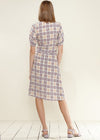 Women's Multi Check Button Down Slit Skirt - My Store