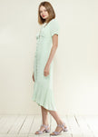 V-Neck Mermaid Button Down Maxi Dress - My Store