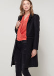 Women's 2 In 1 Brushed Wool Open Front Zipper Coat Jacket - My Store