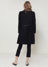 Women's Wool-blended Open Front Jacket In Black - My Store