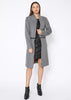 Women's 2 In 1 Brushed Wool Open Front Zipper Coat Jacket - My Store