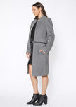 Women's 2 In 1 Brushed Wool Open Front Zipper Coat Jacket - My Store