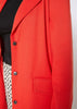 Women's Notch Collar Longline Jacket In Paprika - My Store