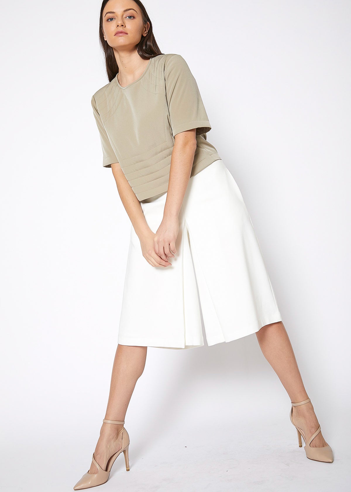 Women's High Rise Overlay Culottes - My Store