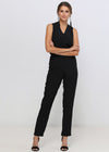 Women's Light Formal Sleeveless V-Neck Jumpsuit - My Store