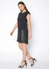 Sleeveless Round Neck Zip-up Dress In Black - My Store