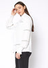 Women's Eyelet Long Sleeve Mock Neck Top - My Store