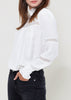 Women's Eyelet Long Sleeve Mock Neck Top - My Store