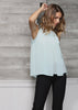 Women's Sleeveless Slit Blouse - My Store