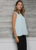 Women's Sleeveless Slit Blouse - My Store