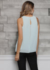 Women's Sleeveless Slit Blouse - My Store