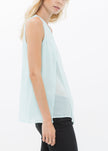 Women's Sleeveless Slit Blouse - My Store