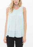 Women's Sleeveless Slit Blouse - My Store