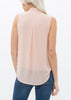 Women's Surplice Sleeveless Blouse In Blush - My Store