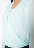 Drape Front Asymmetrical Elegant Blouse - My Store